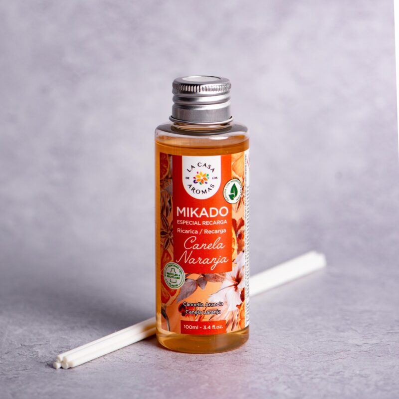 Αρωματικό χώρου με sticks Κανέλα- Πορτοκάλι 100ml